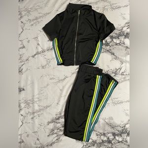 Black Two-Piece Fashion Nova Active Set